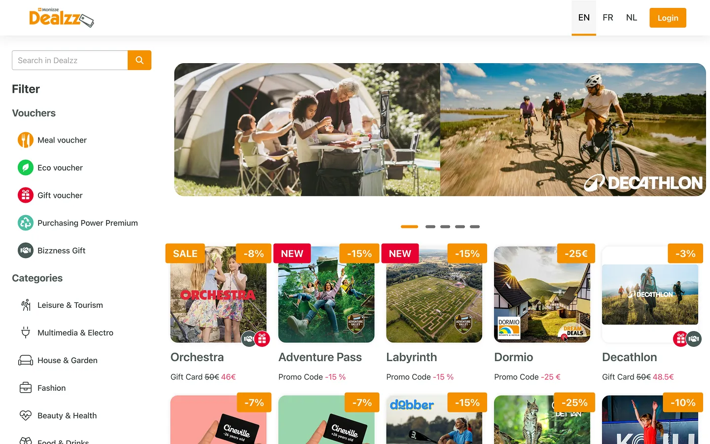 Dealzz platform for merchants