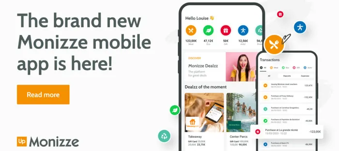 Your Monizze mobile app has a new look and additional functionalities